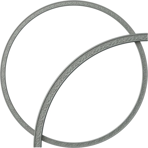 Ekena Millwork 74 3/4-in. OD x 68 1/2-in. ID x 3 1/8-in. W x 1/2-in. P Medway Floral Ceiling Ring Kit CRK73ME - main